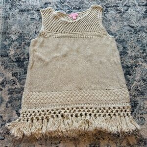 Lilly Pulitzer Tan Knit Sleeveless Top